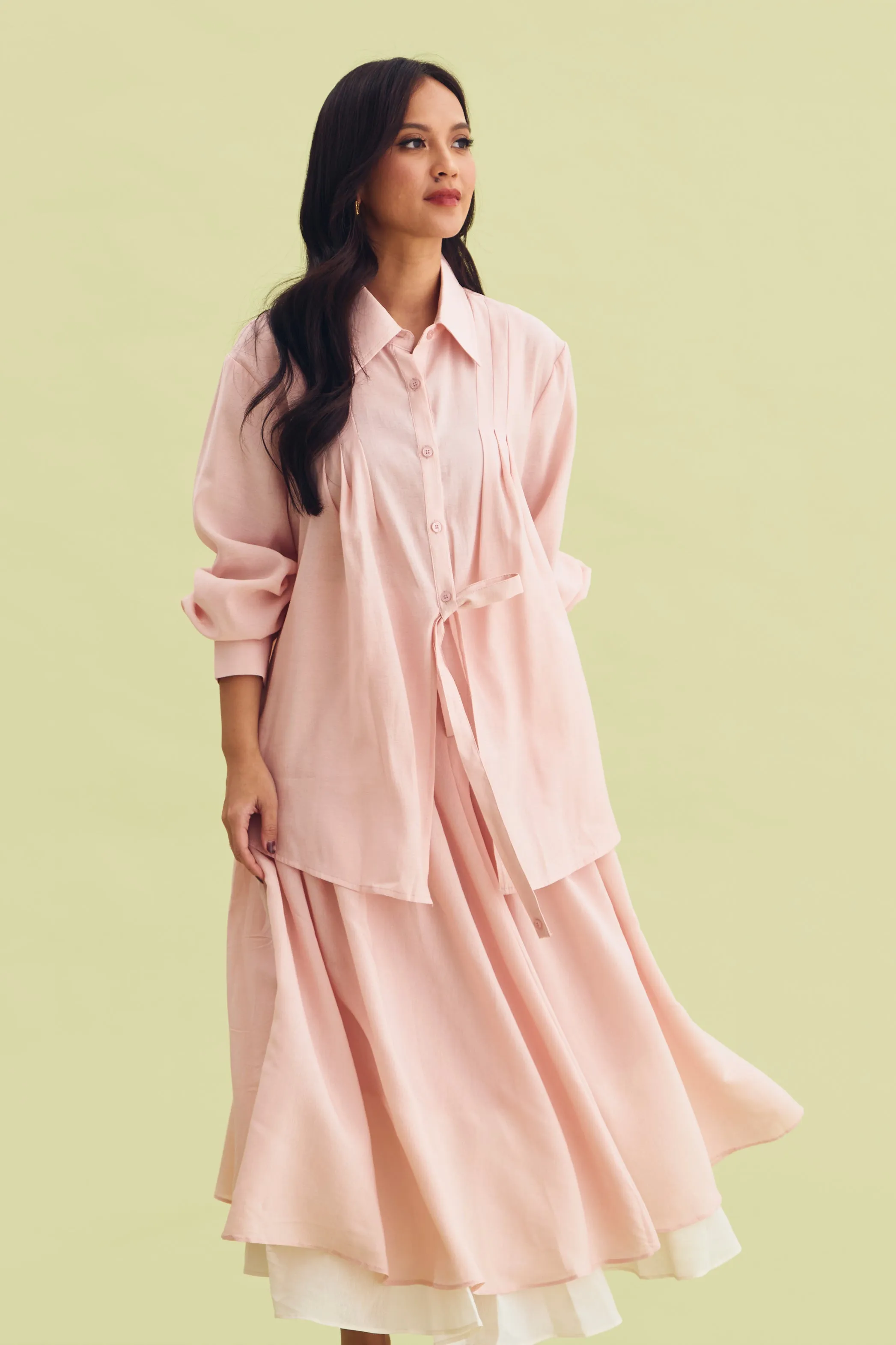 RADIANT SHIRT PINK - CALLIE FT. IRANI VIANZA sold by Callie Cotton product image thumbnail 3