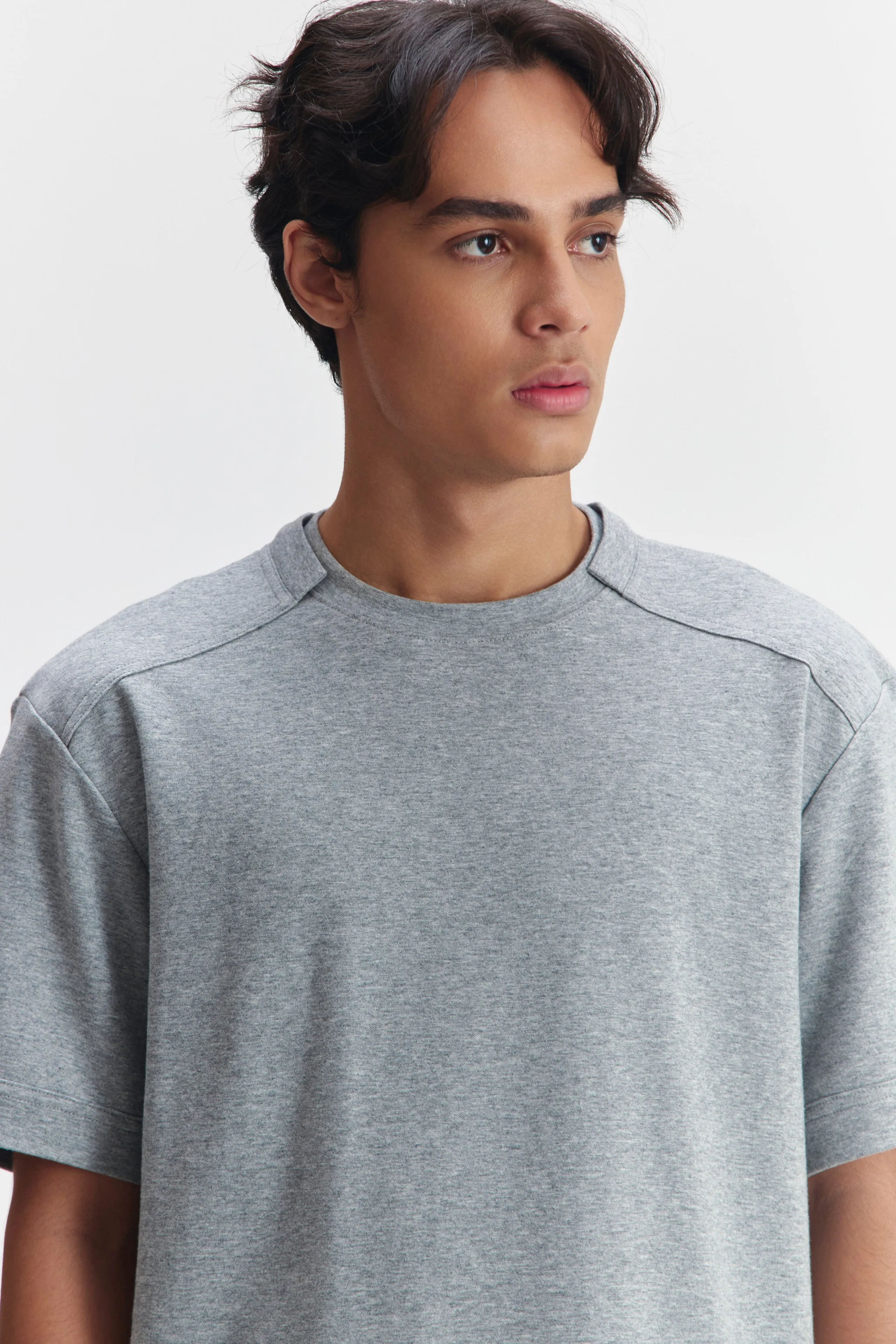 LUCERNE T-SHIRT GREY sold by Callie Cotton product image thumbnail 5