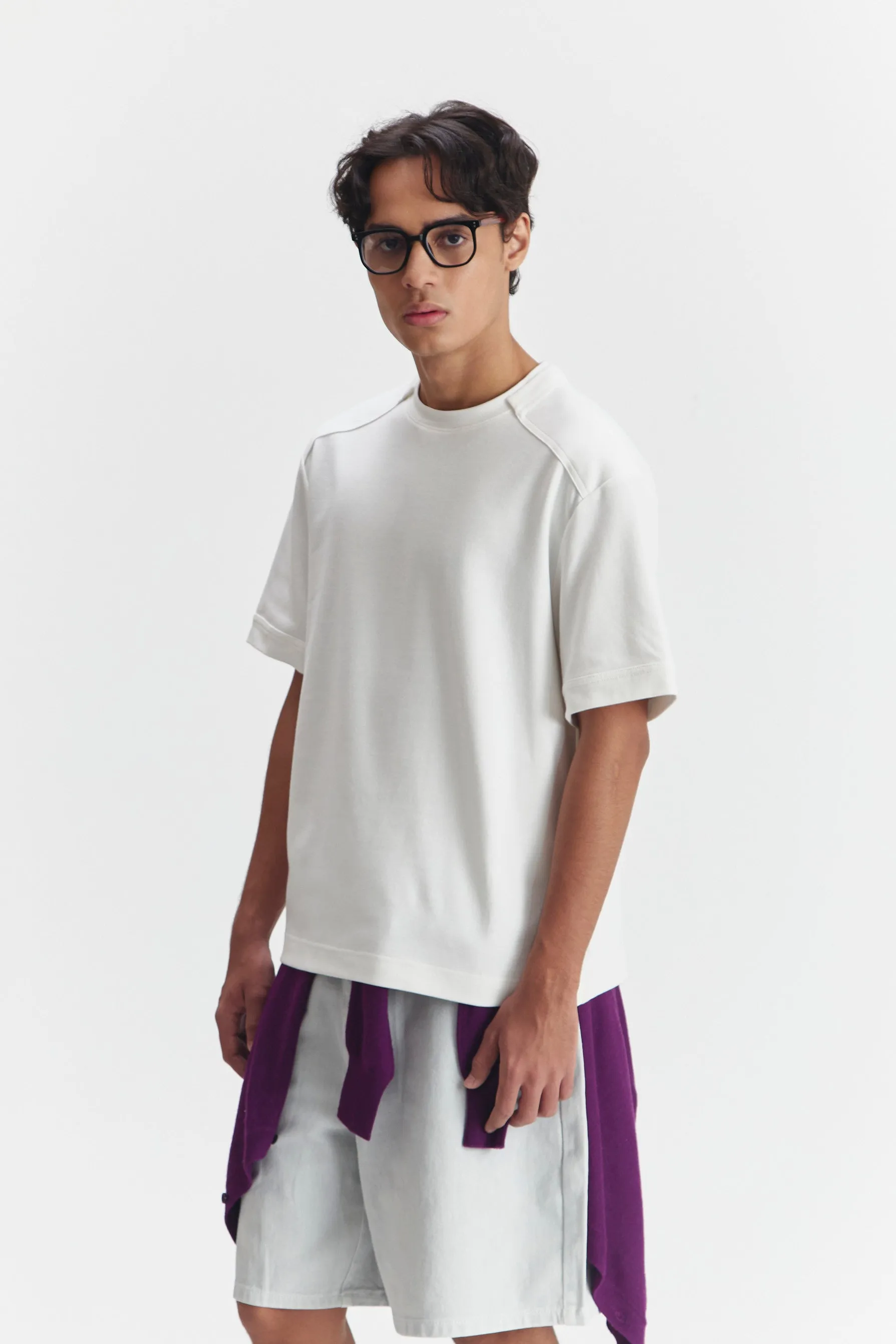 LUCERNE T-SHIRT WHITE sold by Callie Cotton