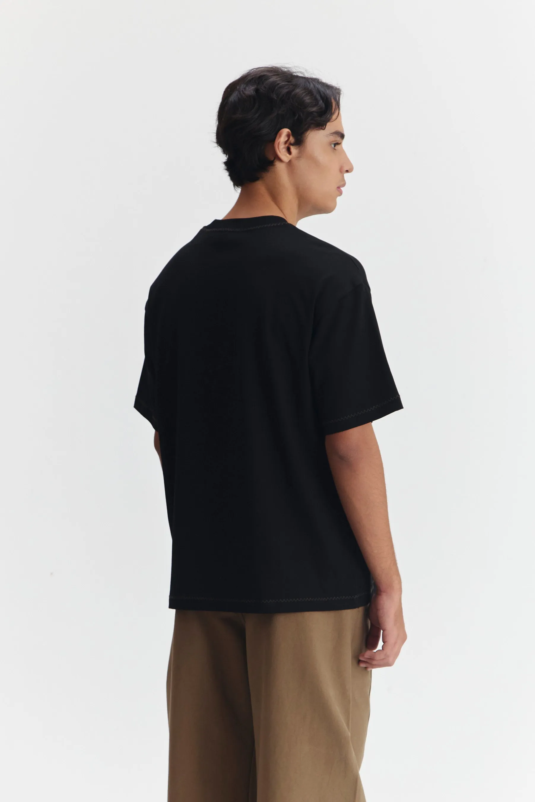 ALBANO T-SHIRT BLACK sold by Callie Cotton product image thumbnail 5