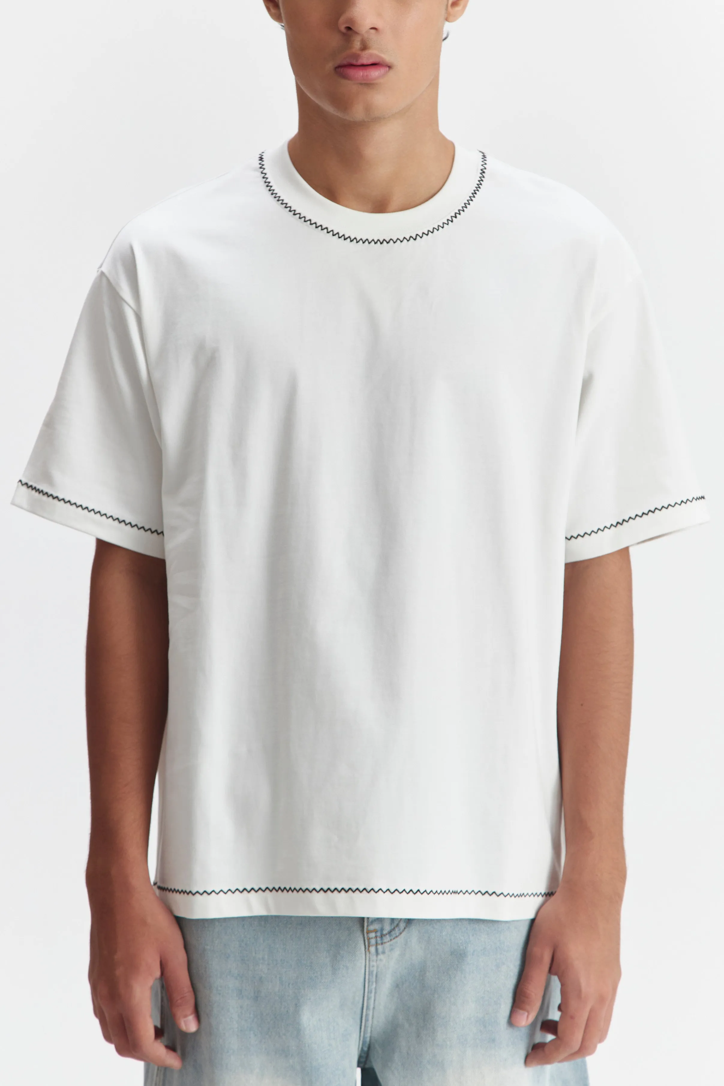 ALBANO T-SHIRT WHITE sold by Callie Cotton product image thumbnail 3