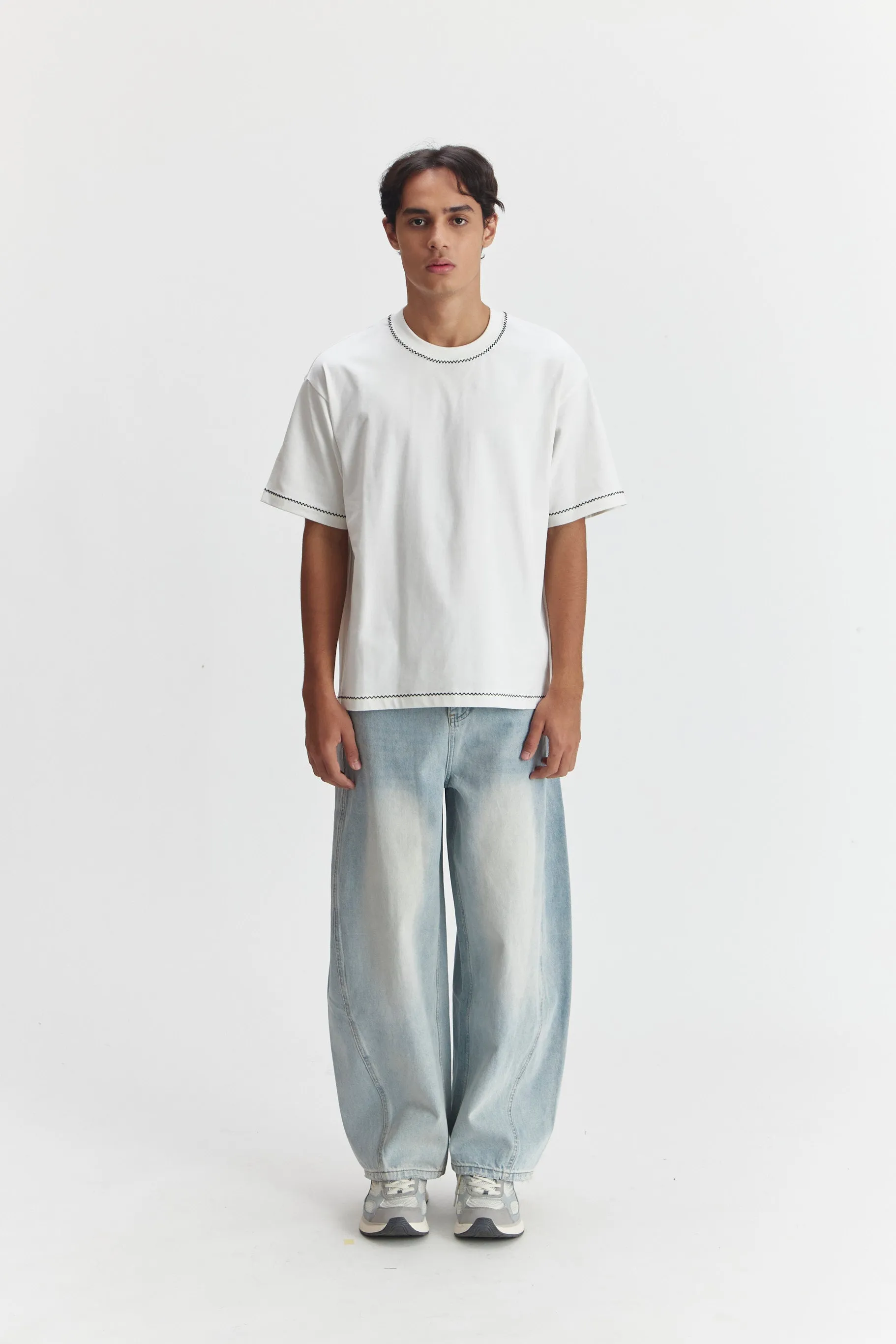 ALBANO T-SHIRT WHITE sold by Callie Cotton product image thumbnail 2