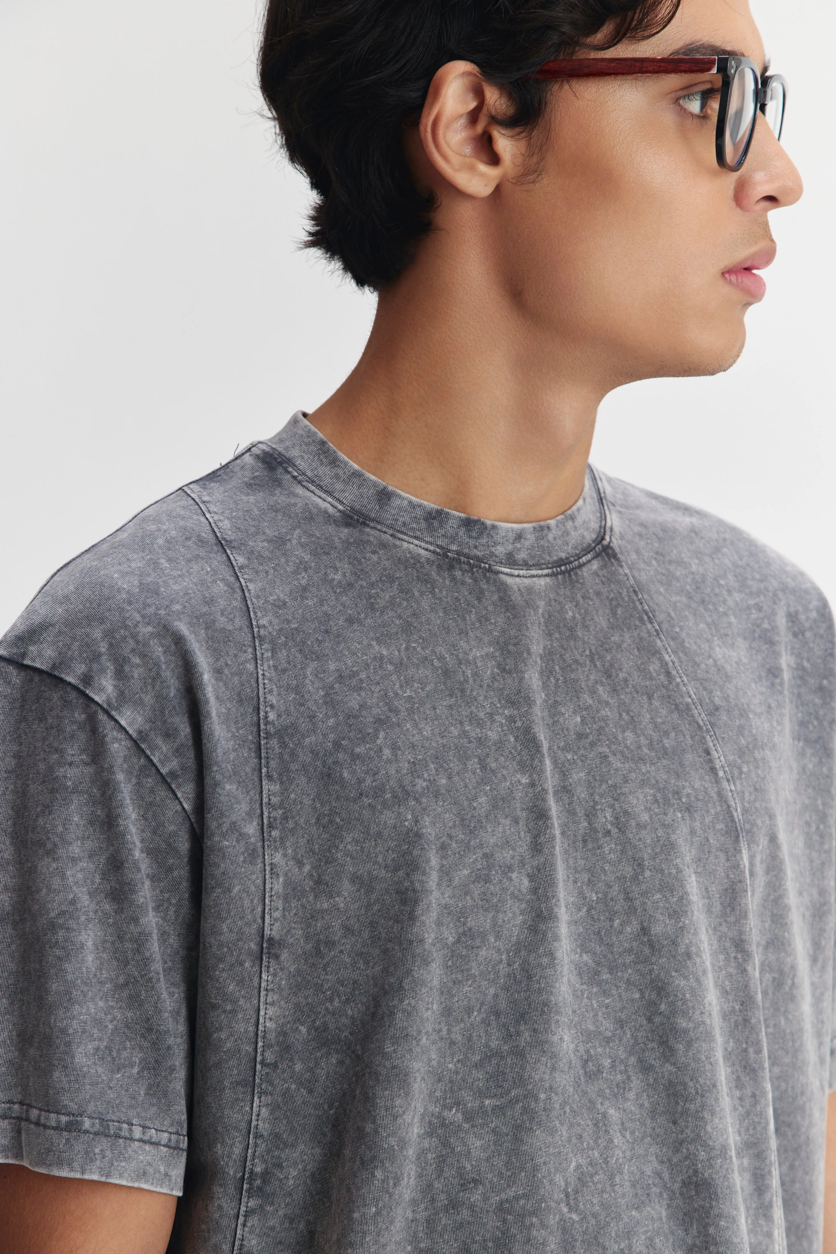 BOLSENA T-SHIRT GREY sold by Callie Cotton product image thumbnail 3