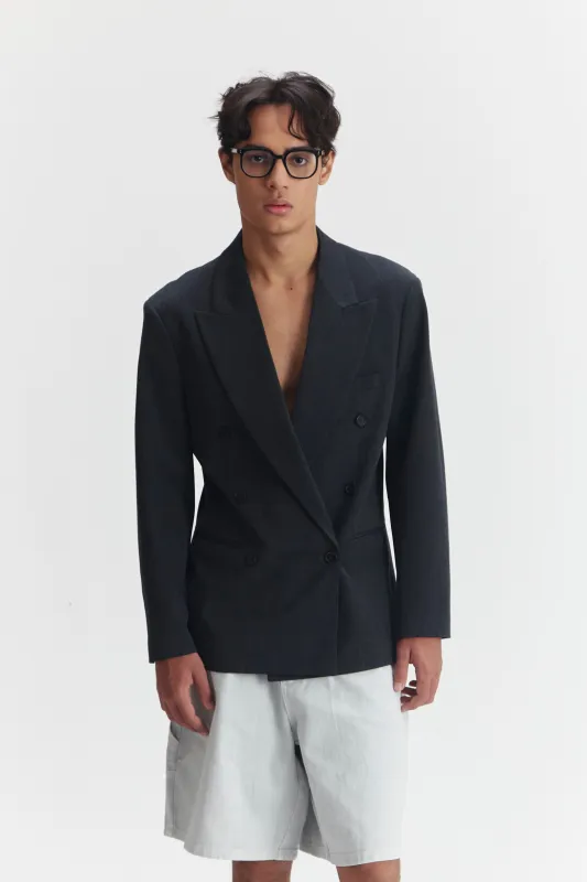 BRIENZ BLAZER GREY made by Callie Cotton