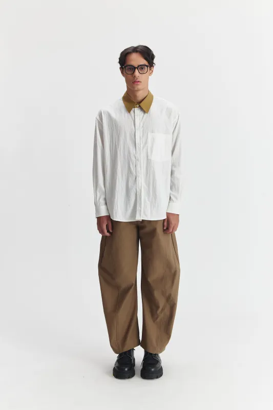 CARNEIGE SHIRT WHITE made by Callie Cotton