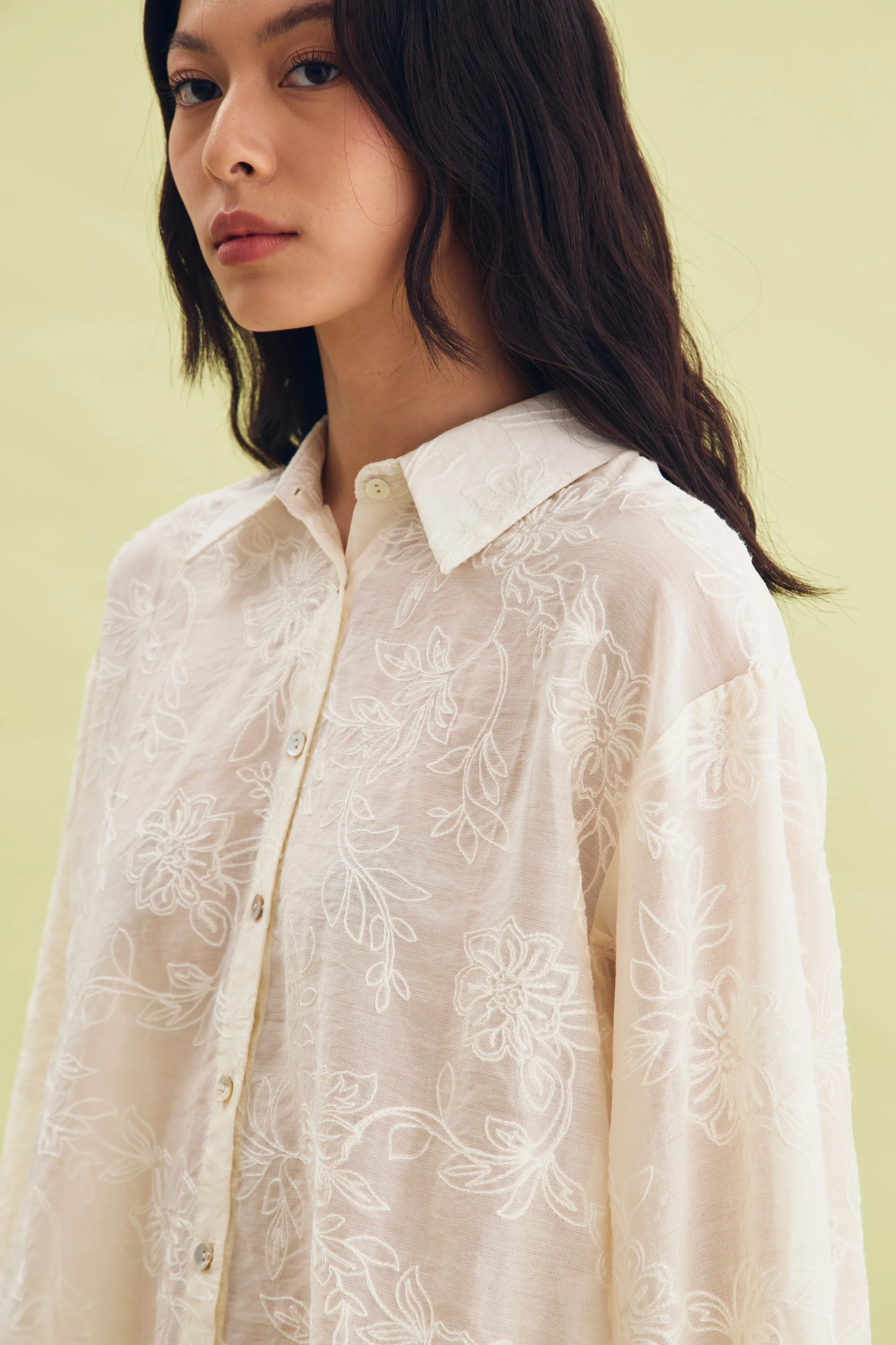 SOLACE SHIRT BEIGE - CALLIE FT. IRANI VIANZA sold by Callie Cotton product image thumbnail 3