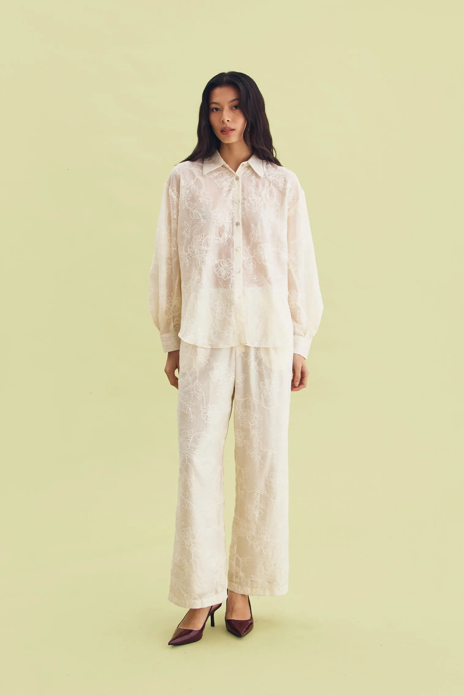 SOLACE SHIRT BEIGE - CALLIE FT. IRANI VIANZA sold by Callie Cotton product image thumbnail 2