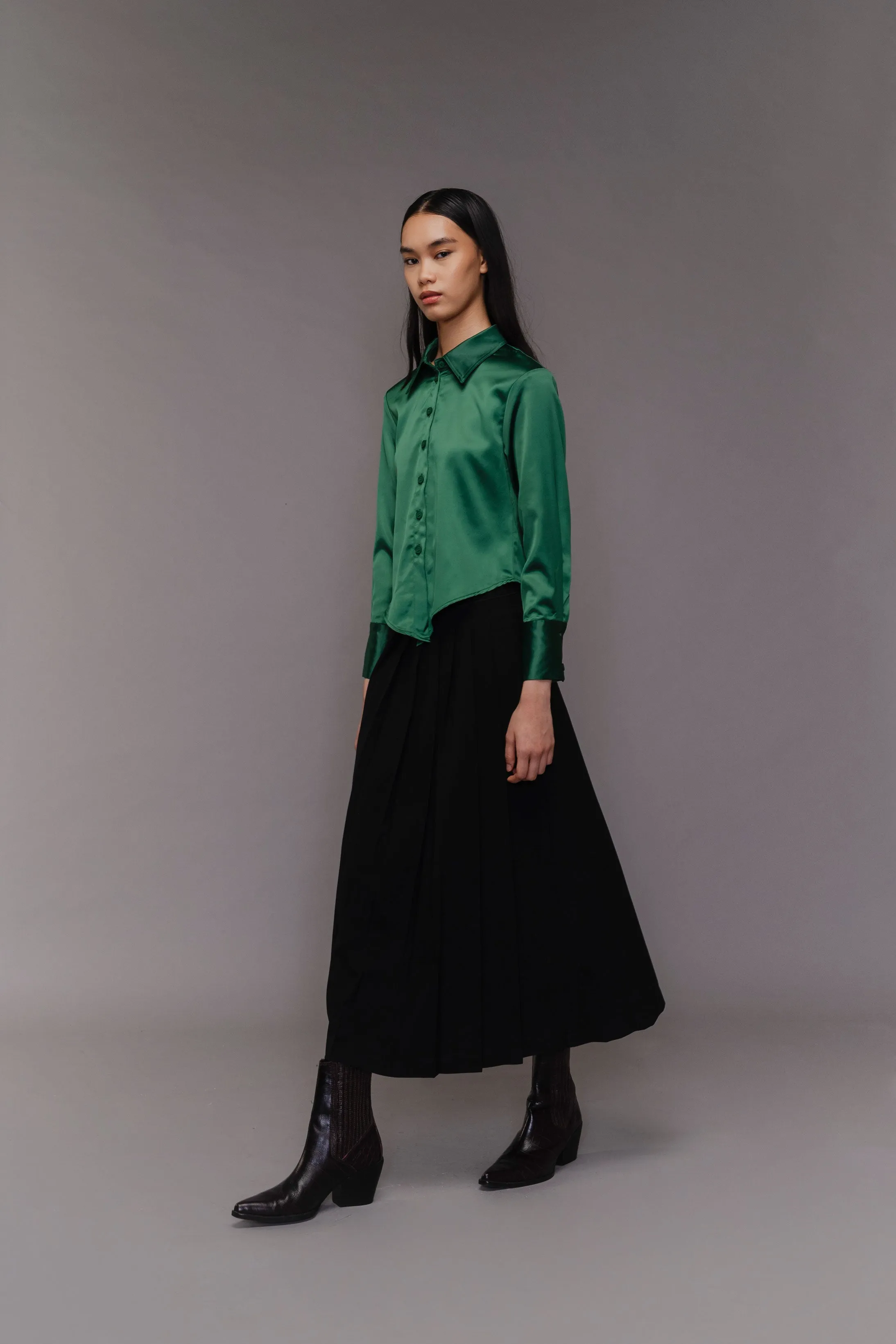 MAXINE TOP GREEN sold by Callie Cotton product image thumbnail 5