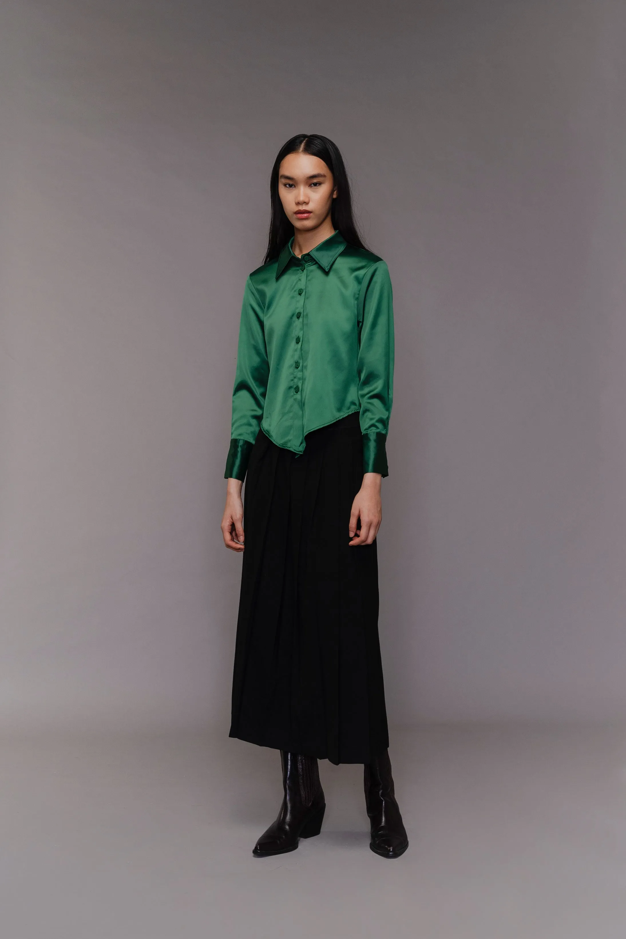 MAXINE TOP GREEN sold by Callie Cotton