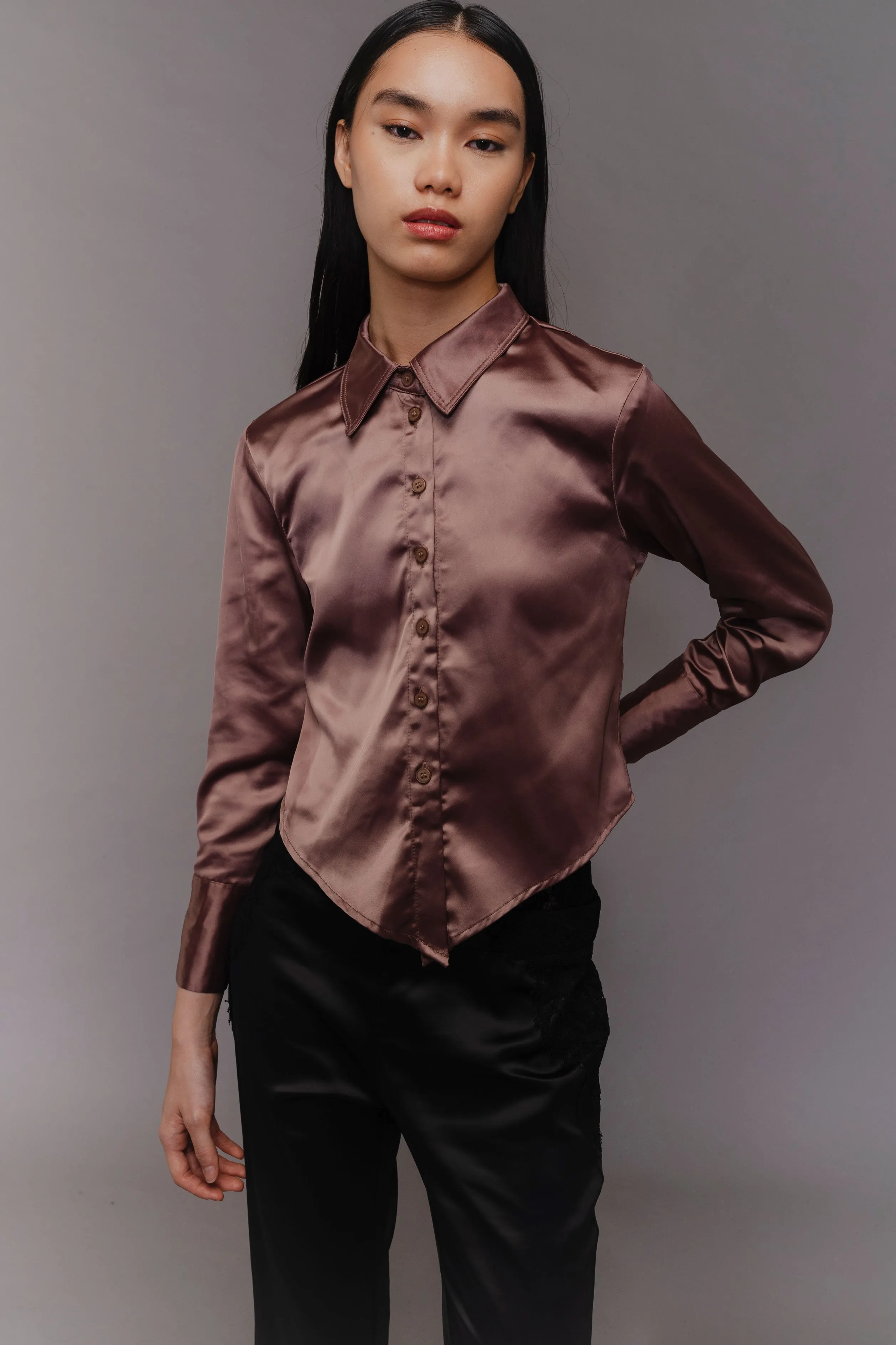 MAXINE TOP BROWN sold by Callie Cotton
