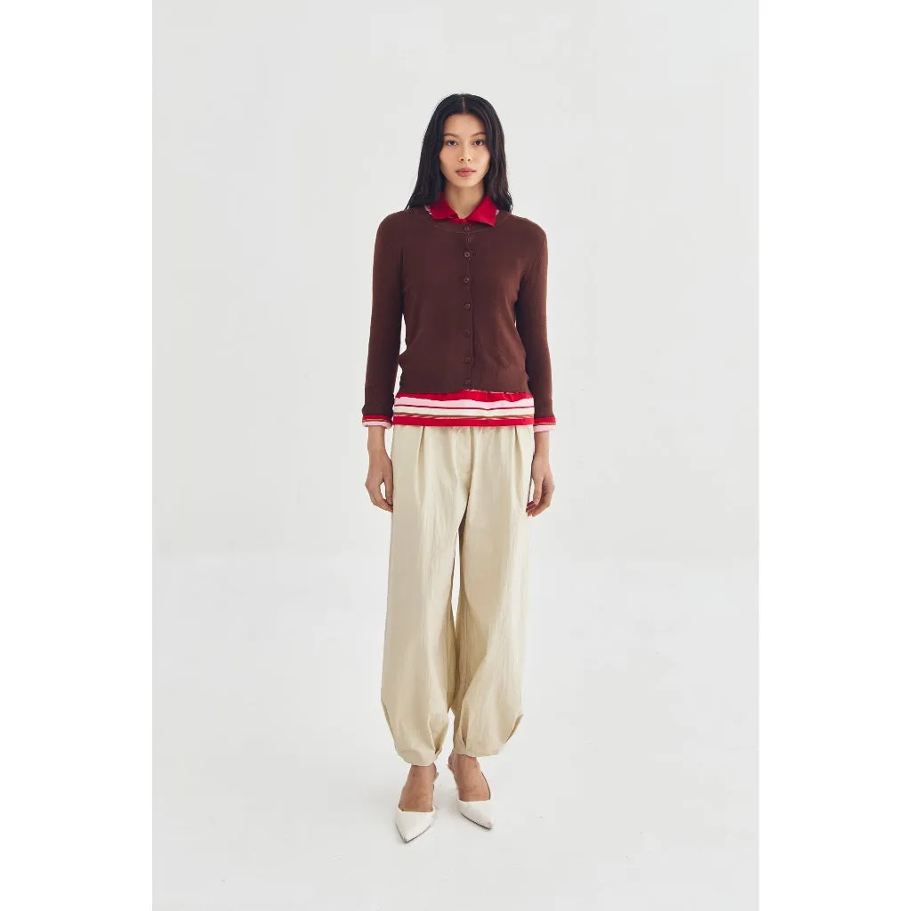 ROWENA CARDIGAN BROWN sold by Callie Cotton product image thumbnail 3