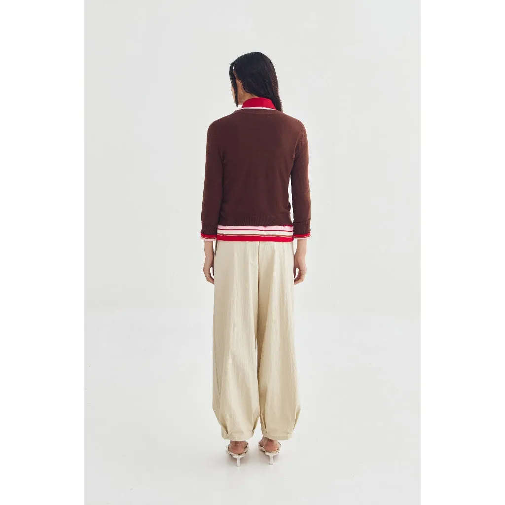 ROWENA CARDIGAN BROWN sold by Callie Cotton product image thumbnail 4