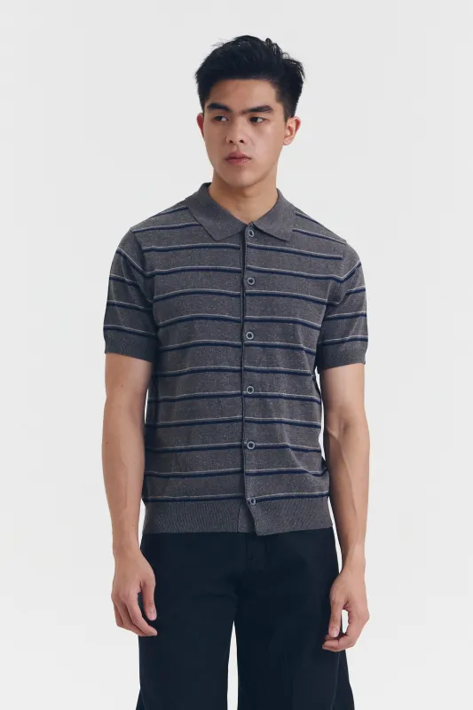 AMALFI TOP GREY made by Callie Cotton