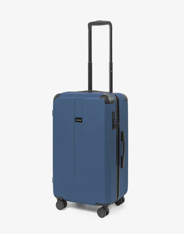 Bagasi Galena Trunk Zipper Frame Small Steel Blue made by Bagasi Destinasi