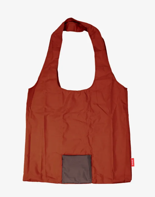 Bagasi Lipa Foldable Tote Bag Dark Orange/Brown made by Bagasi Destinasi