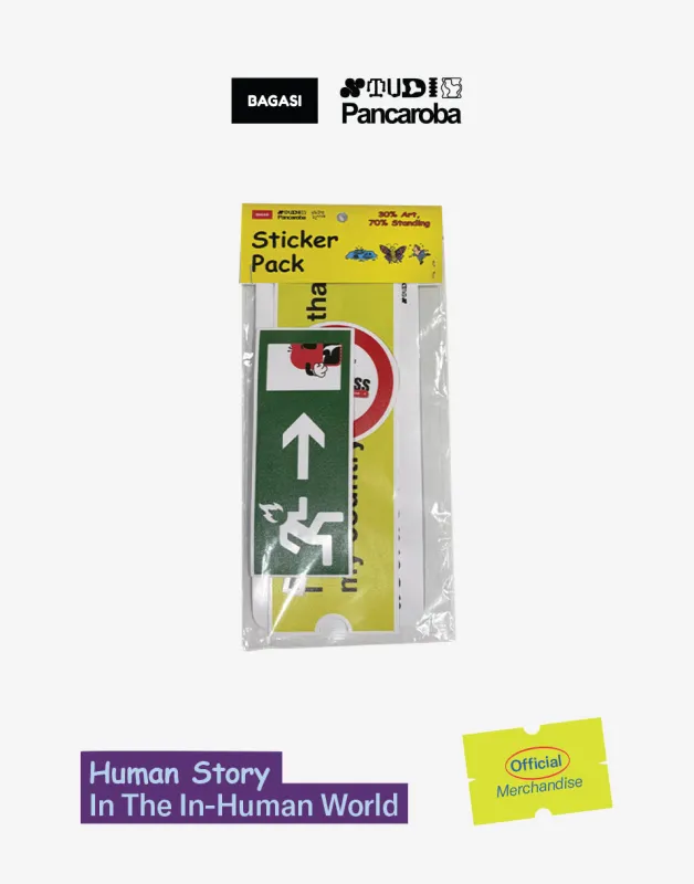 Bagasi x Studio Pancaroba Luggage Sticker Pack made by Bagasi Destinasi