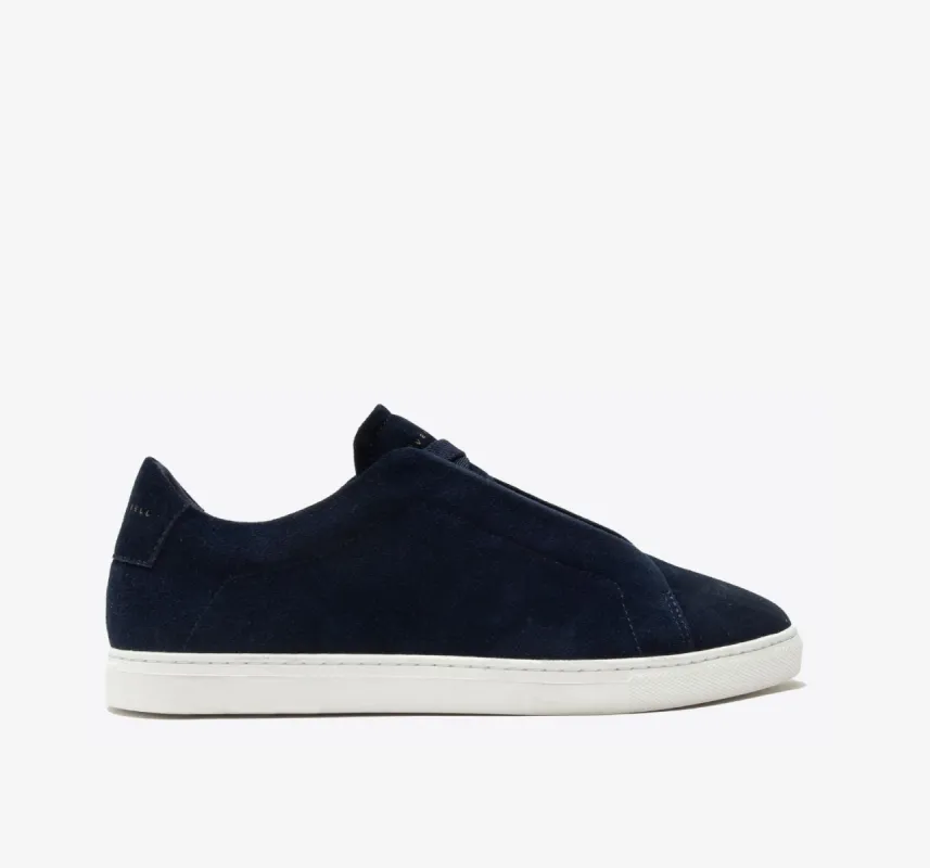 Low 1 Laceless | Navy Suede sold by Oliver Cabell