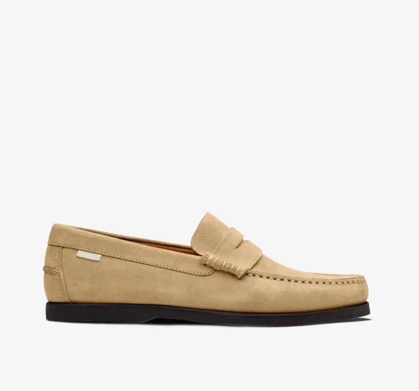 Penny Loafer | Sand Suede sold by Oliver Cabell