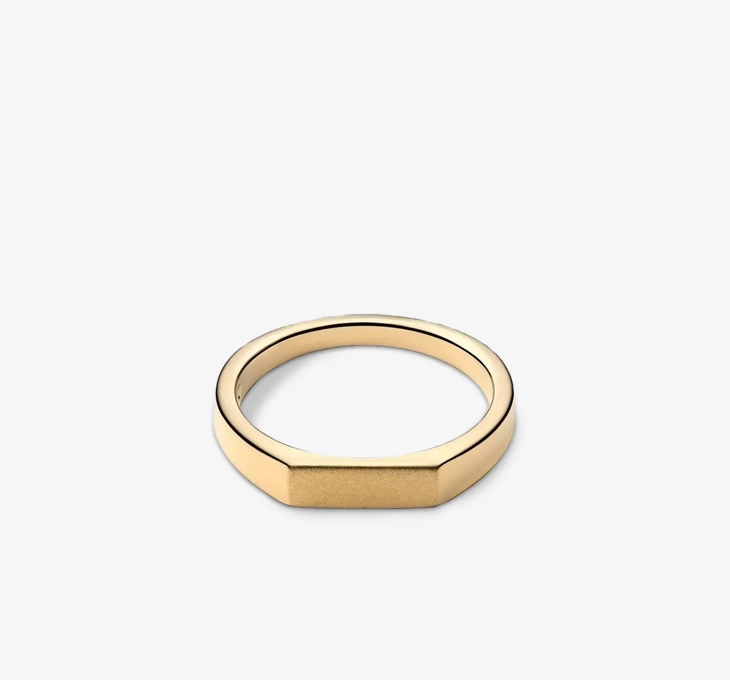 Thin Signet Ring | Gold sold by Oliver Cabell