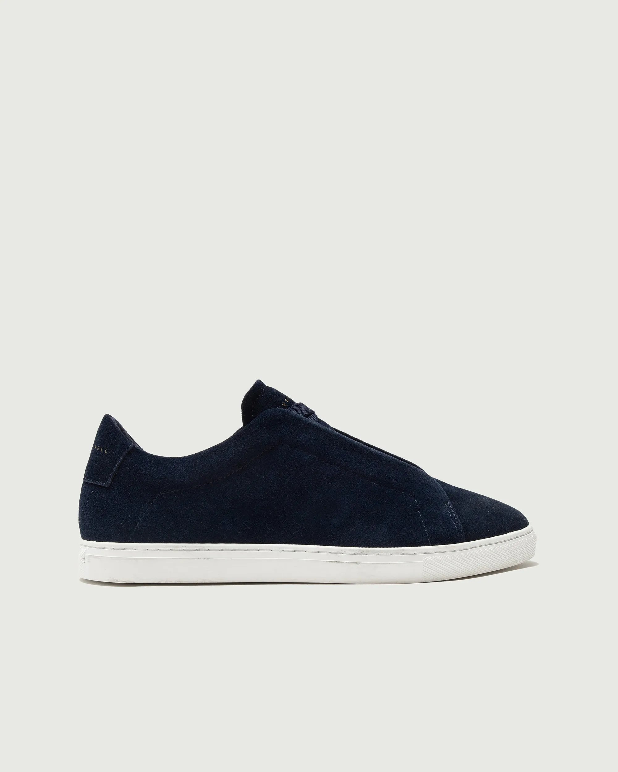Low 1 Laceless | Navy Suede sold by Oliver Cabell