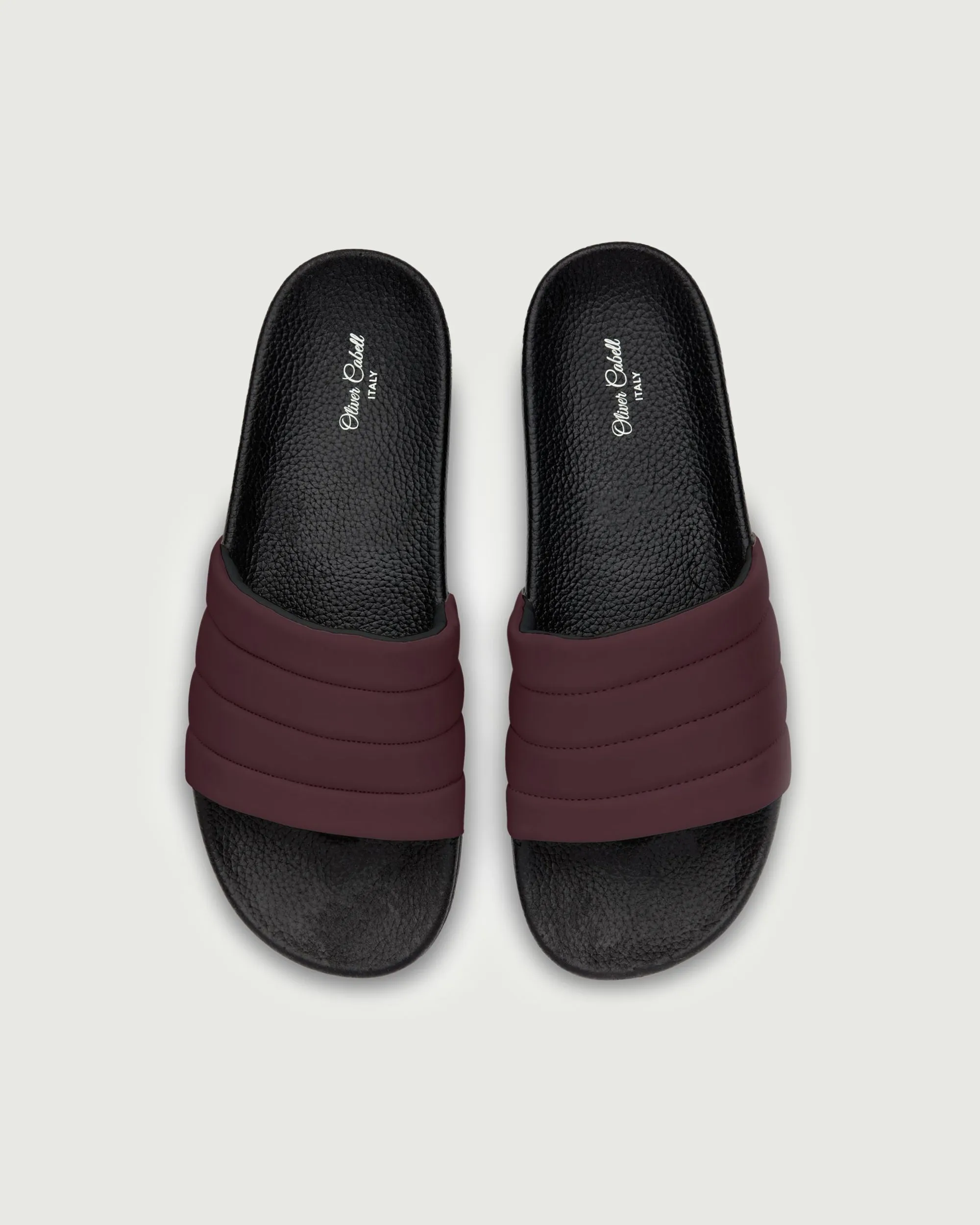 Vegan Slides | Burgundy sold by Oliver Cabell product image thumbnail 2