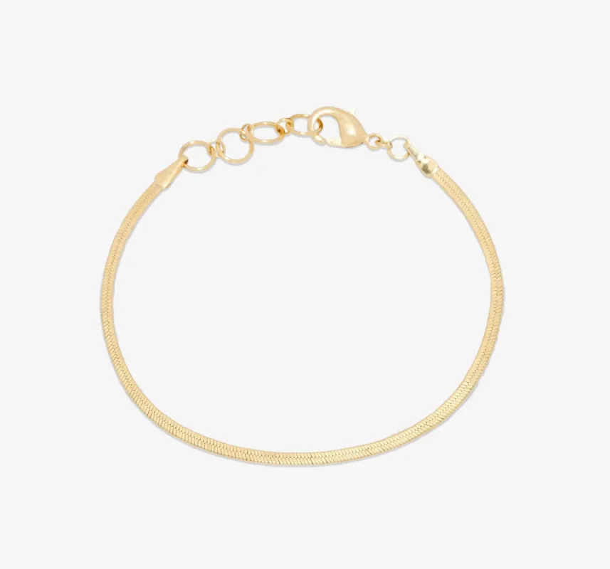 Herringbone Bracelet | Gold sold by Oliver Cabell