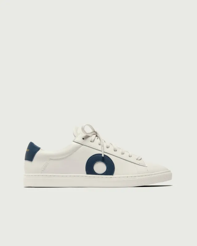 Low 1 | White / Navy (Orthopedic) made by Oliver Cabell