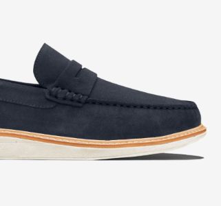Driver Suit | Navy Suede sold by Oliver Cabell
