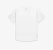 Curved Hem Tee | White sold by Oliver Cabell