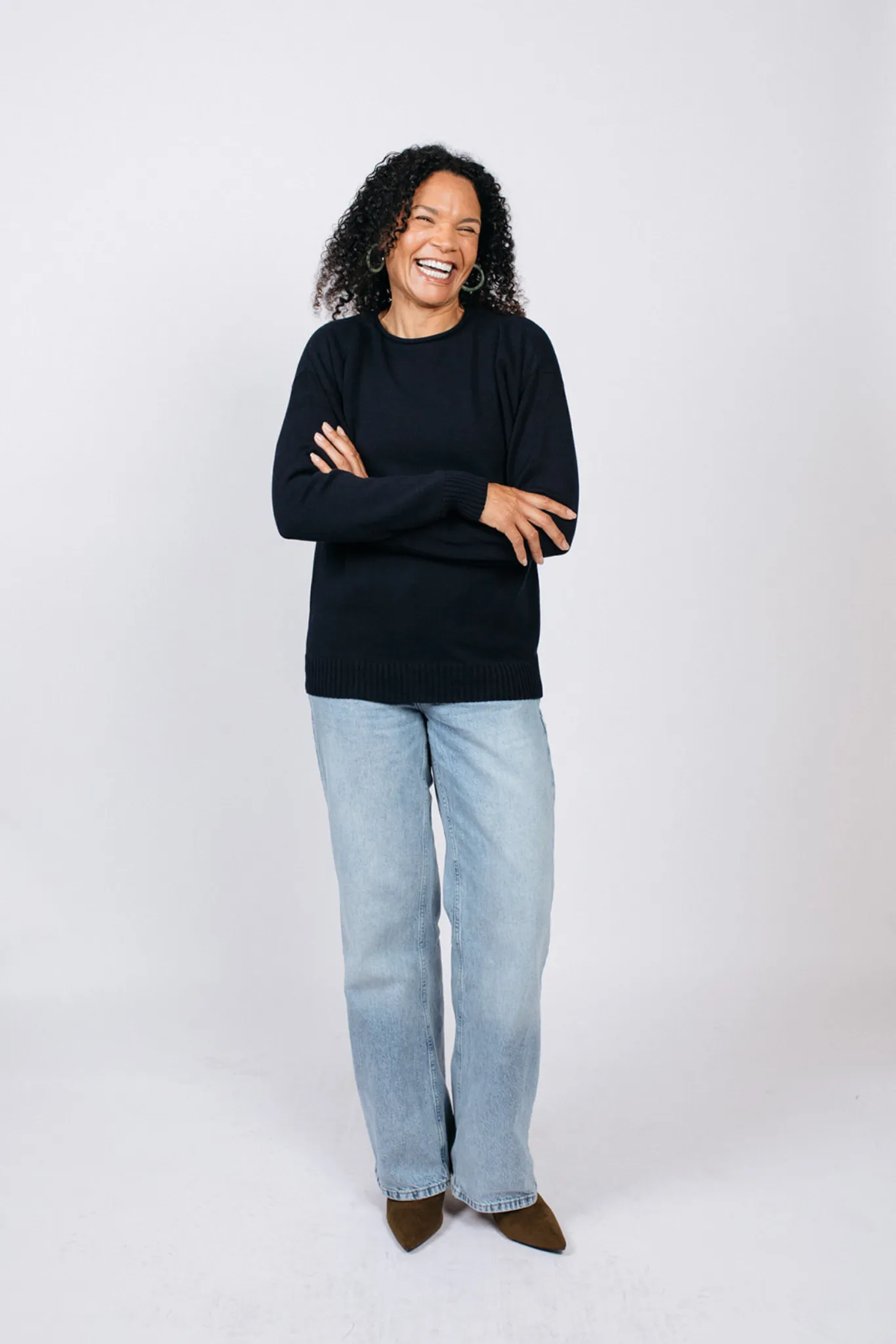 Rachel Crew Neck Sweater sold by Birdie & Claire