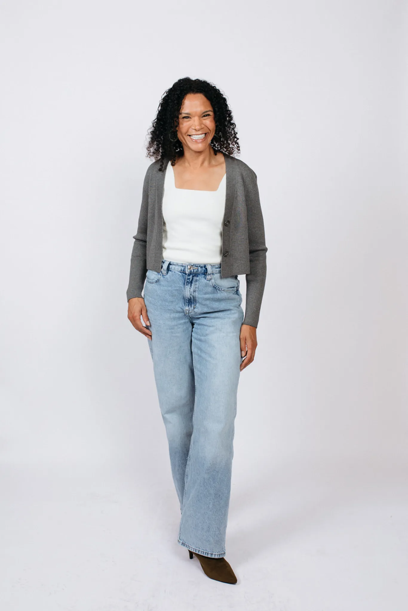 Dana Cropped Sweater sold by Birdie & Claire