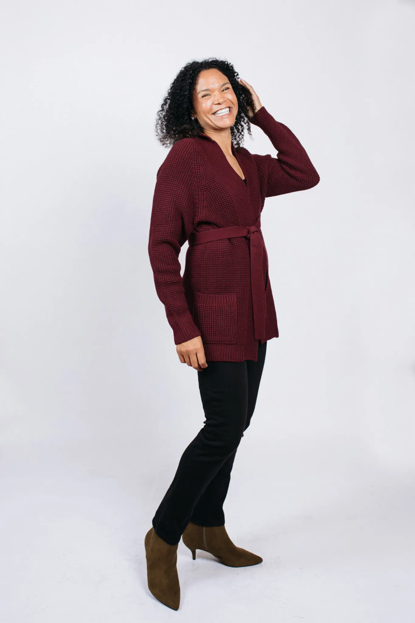 Kim Wrap Sweater sold by Birdie & Claire product image thumbnail 5