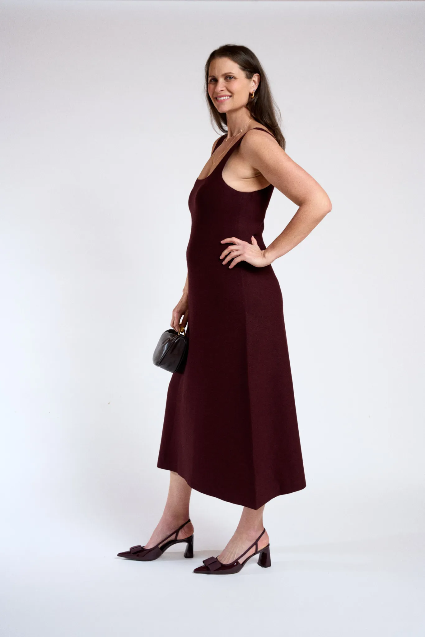 Celia Square Neck Sleeveless Dress sold by Birdie & Claire product image thumbnail 3