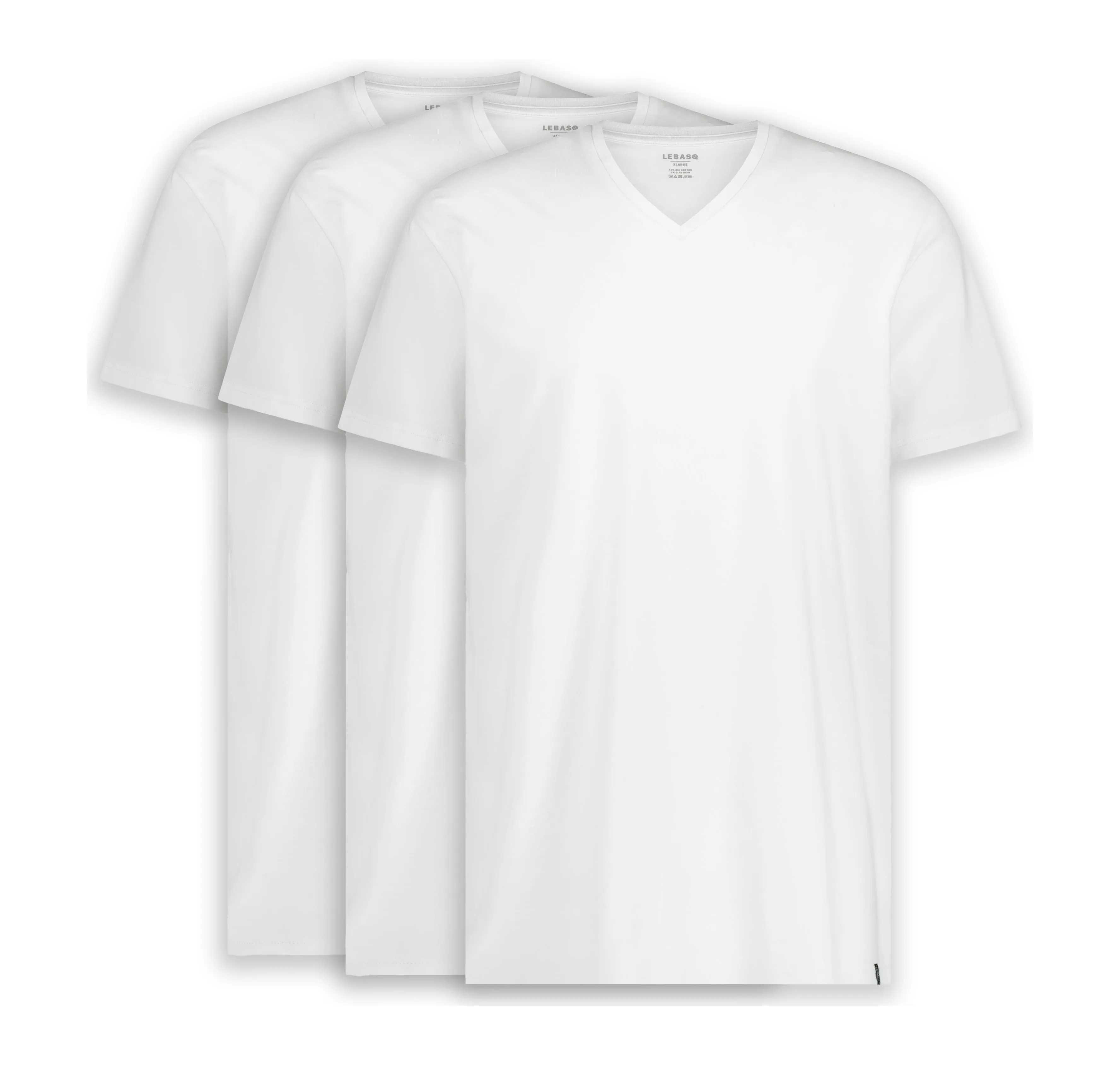 Stan's V Neck White 3 Pack - Classic Fit sold by LebasQ product image thumbnail 5