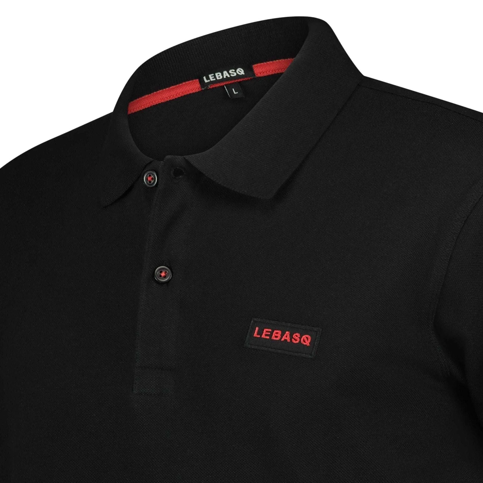 Chet's Piqué Polo Black sold by LebasQ product image thumbnail 5