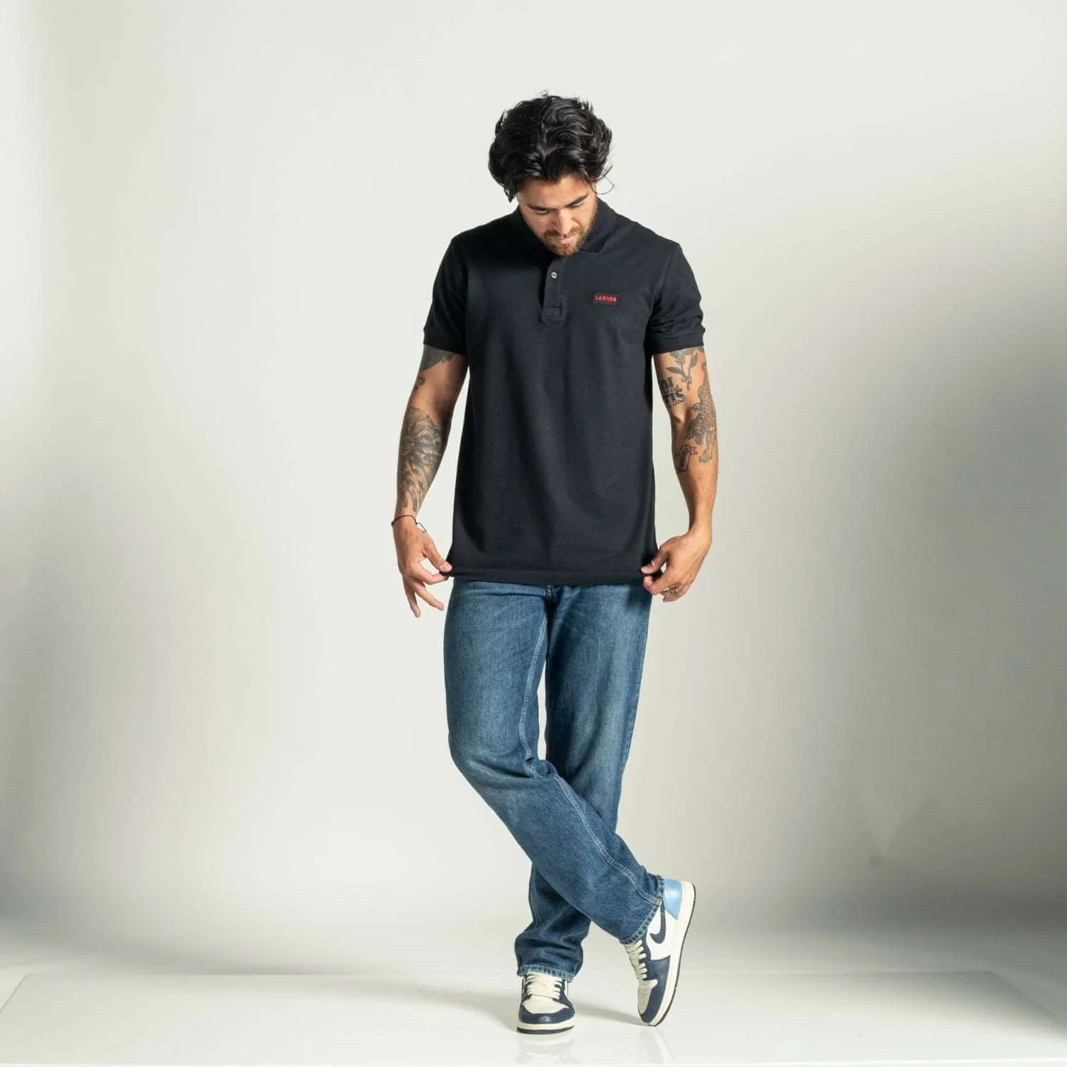 Chet's Piqué Polo Black sold by LebasQ