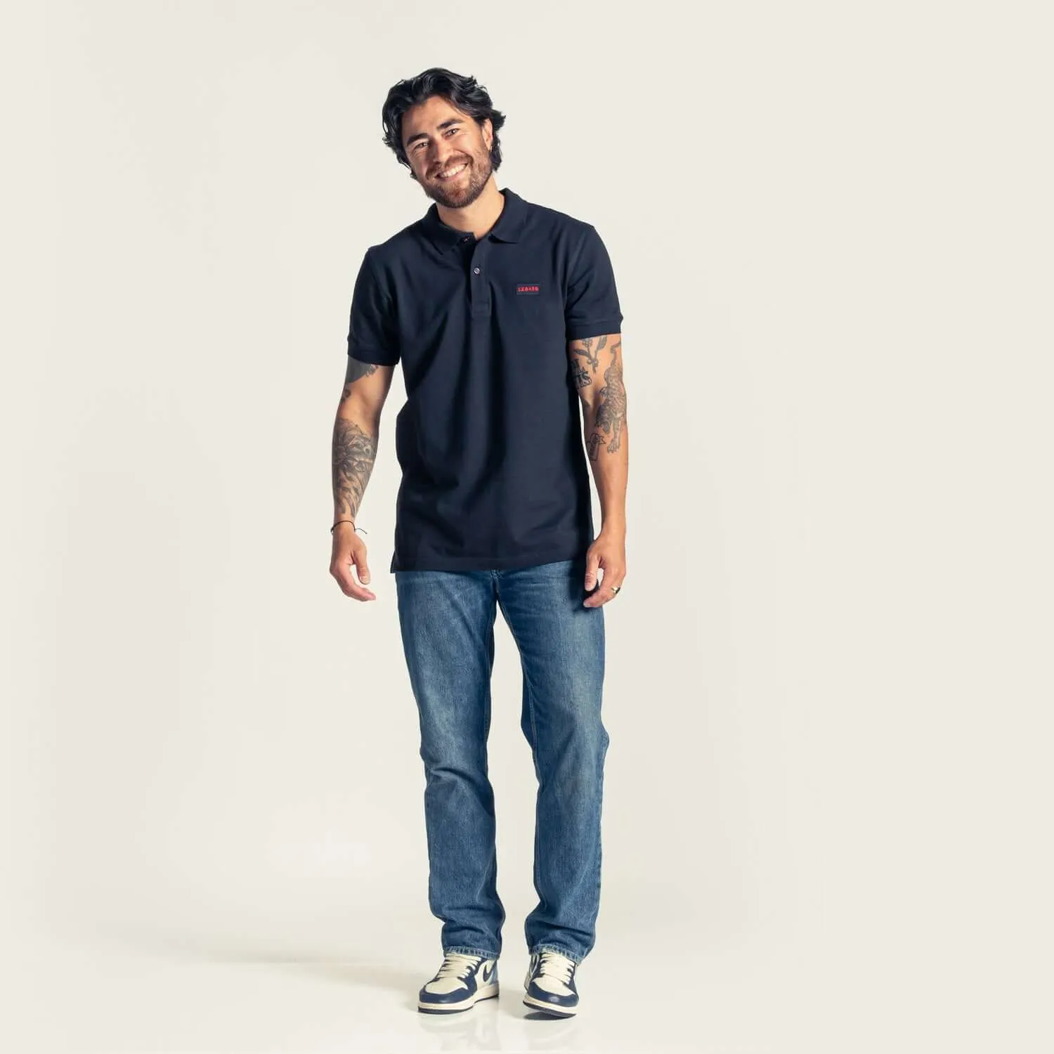 Chet's Piqué Polo Navy sold by LebasQ