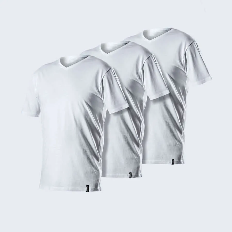 James' 3 pack V Neck White sold by LebasQ product image thumbnail 3