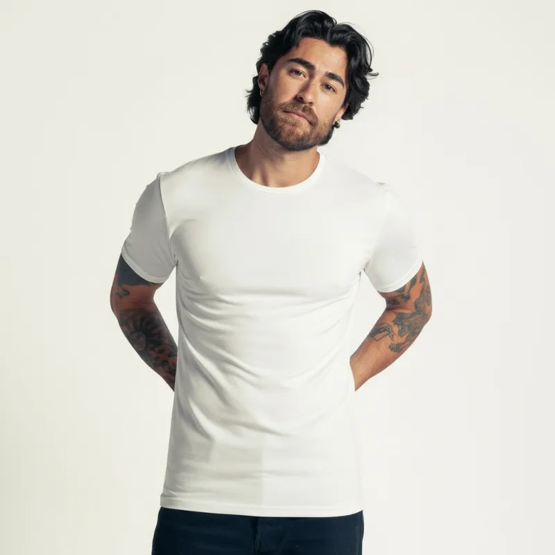 Charlie's Crew Bamboo White 3 pack - Slim fit made by LebasQ