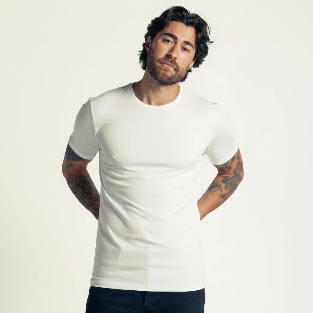 Charlie's Crew Bamboo White 3 pack - Slim fit sold by LebasQ