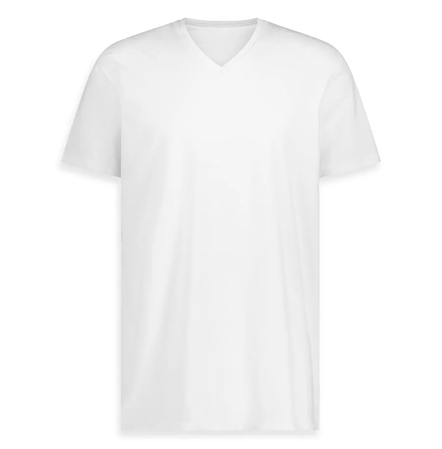 Duke's V Neck Bamboo White 3 Pack - Slim Fit sold by LebasQ product image thumbnail 3