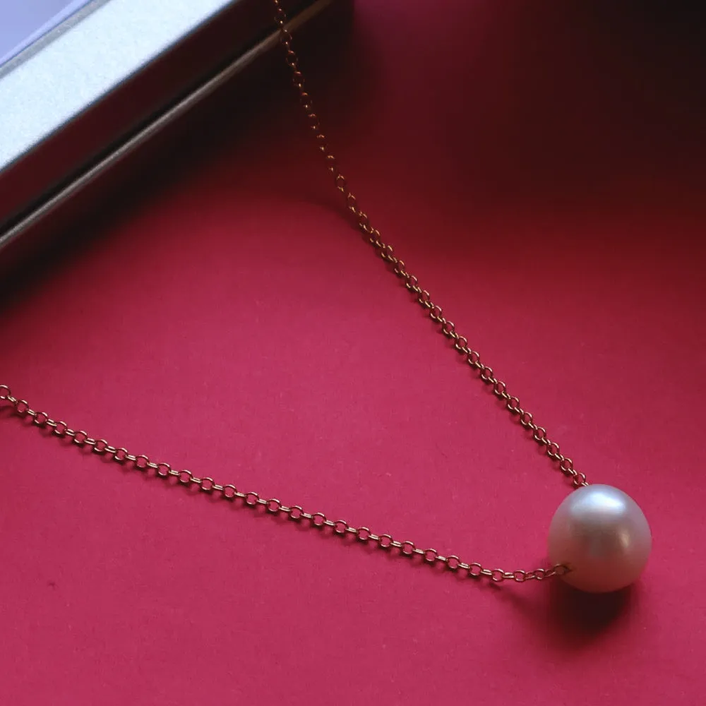 Leialoha 18" White Pearl Gold Filled Necklace sold by Malibu Shirts product image thumbnail 3