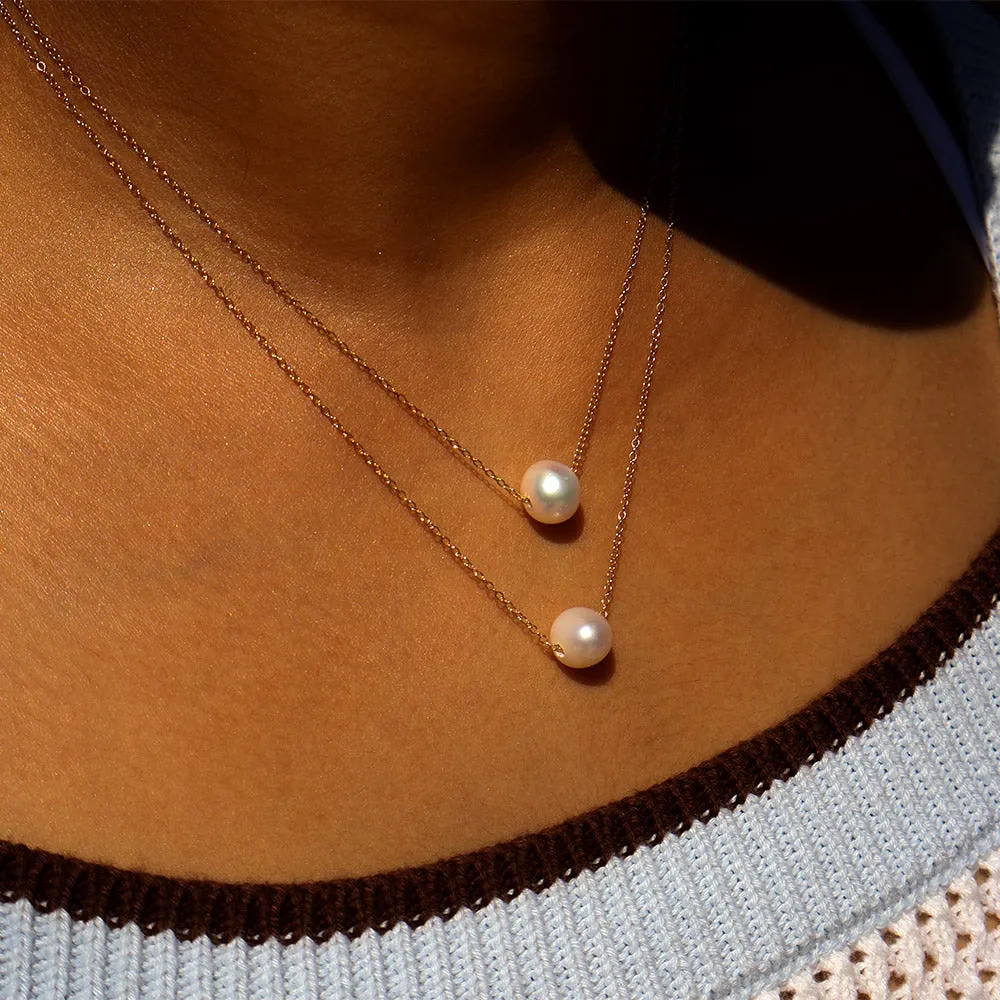 Leialoha 18" White Pearl Gold Filled Necklace sold by Malibu Shirts product image thumbnail 2