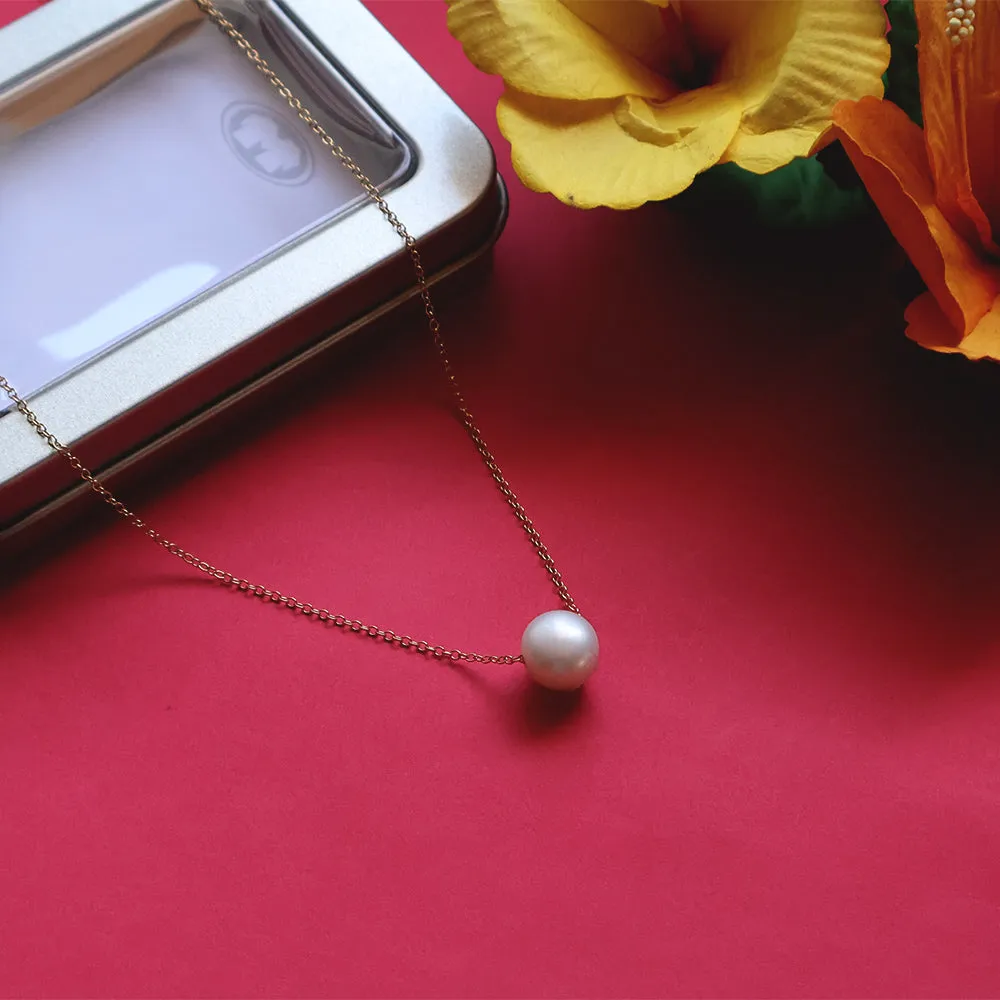 Leialoha 18" White Pearl Gold Filled Necklace sold by Malibu Shirts