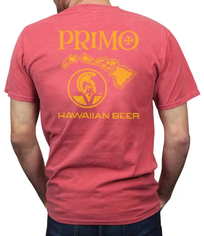 Primo Beer Vintage Red T-Shirt sold by Malibu Shirts