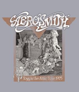 Aerosmith Toys in the Attic Tour 1975 Unisex T-Shirt sold by Malibu Shirts