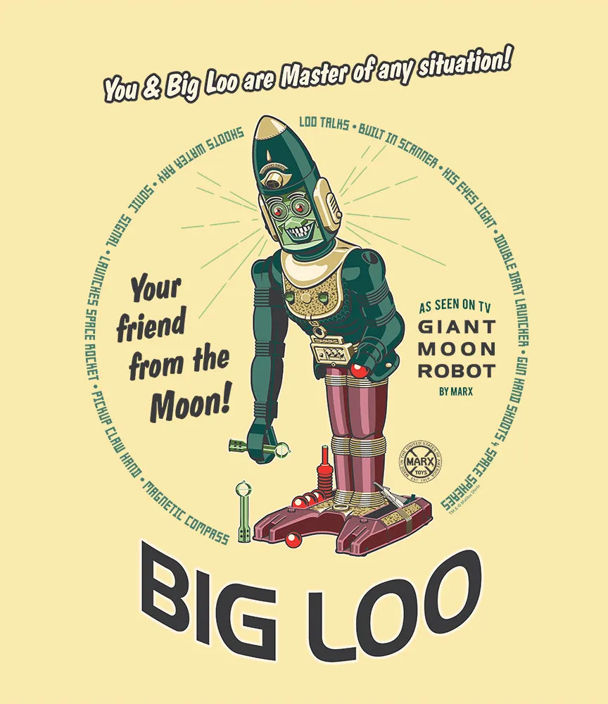 "Big Loo" Your Friend from the Moon Retro T-shirt sold by Malibu Shirts product image thumbnail 2