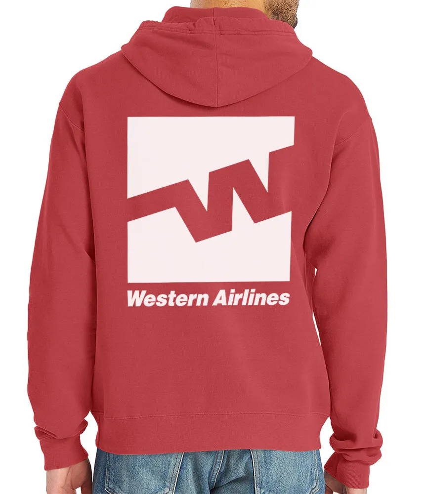 Western Airline Logo Hoodie sold by Malibu Shirts
