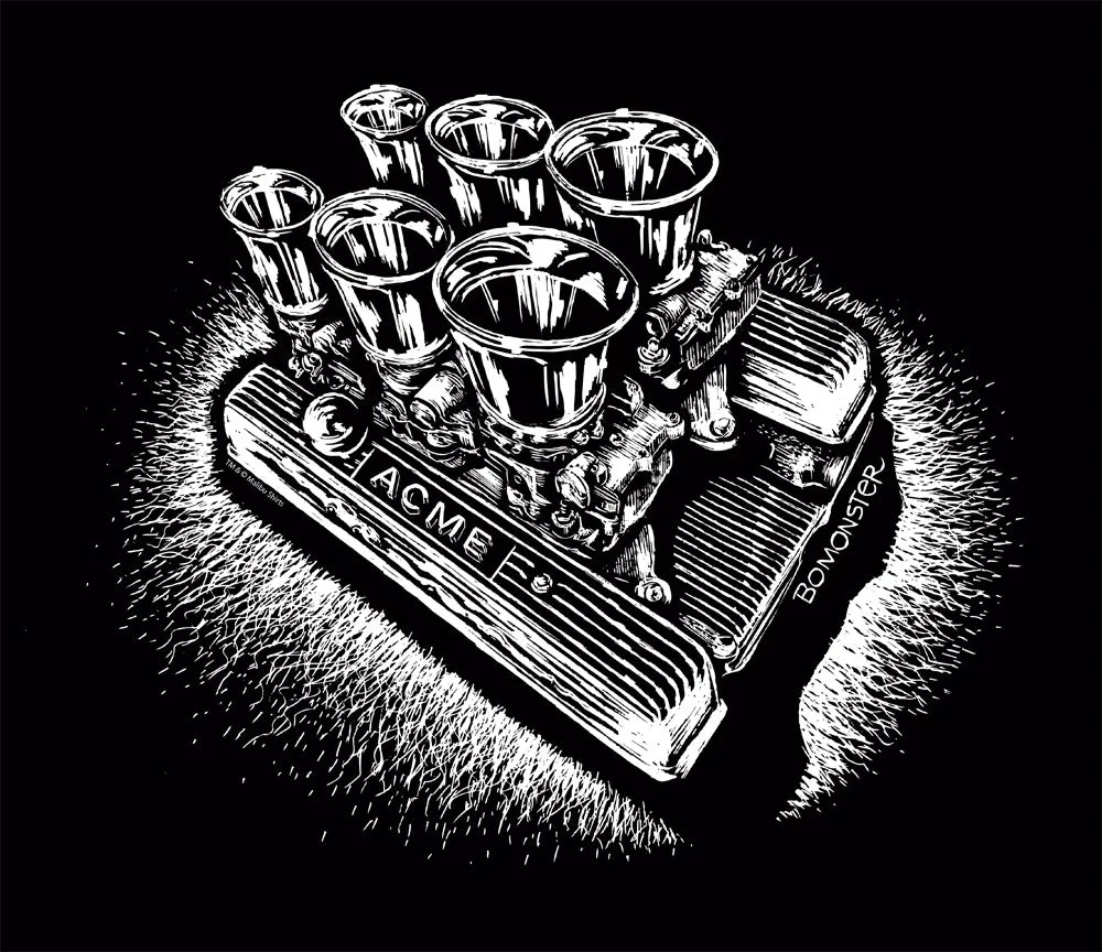 Acme Speed Shop Nailhead T-Shirt sold by Malibu Shirts product image thumbnail 2