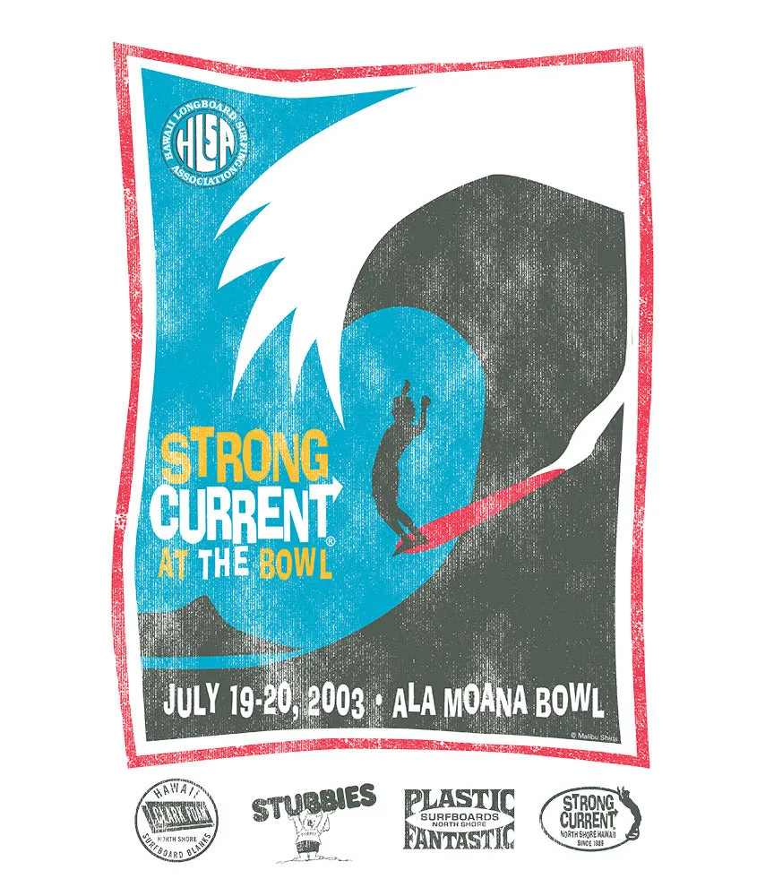 At the Bowl Surf Contest T-Shirt sold by Malibu Shirts product image thumbnail 2